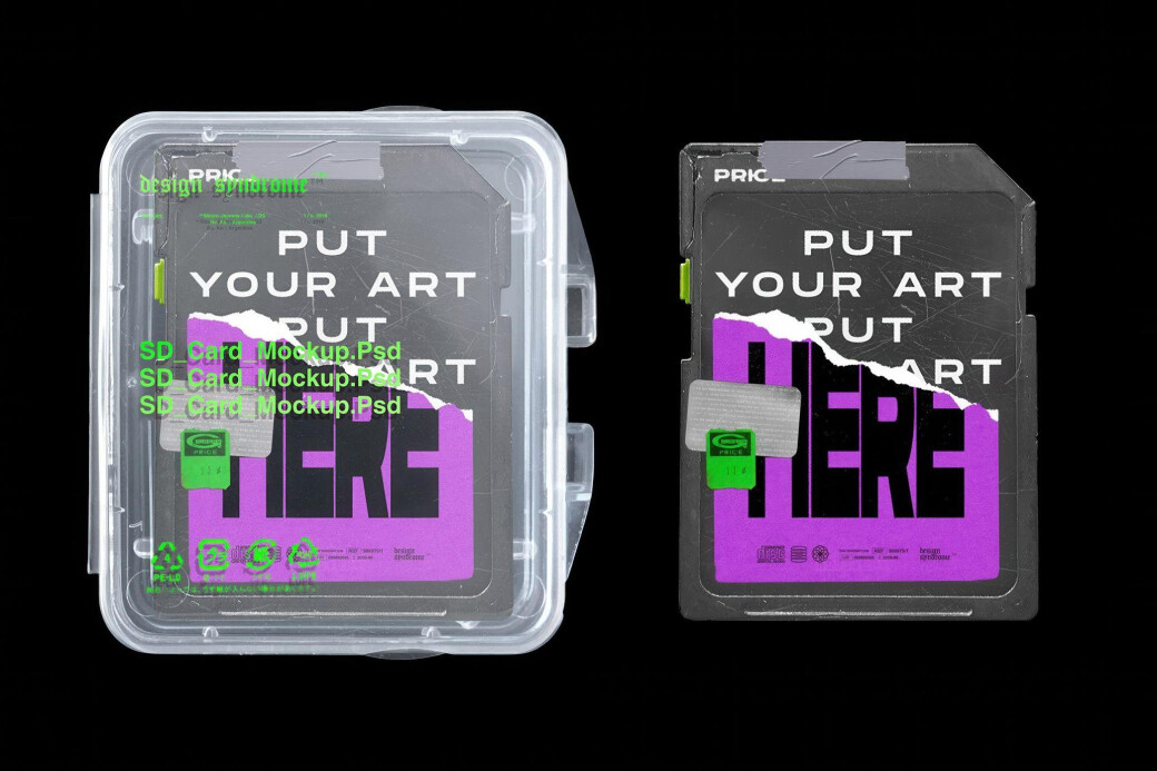 SD Card Mockup