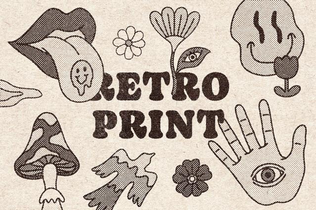 Retro Print Effect