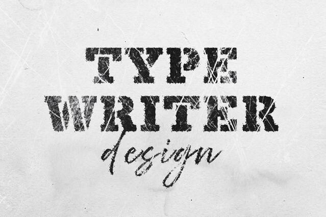 Worn Inky Stamp Text Effect