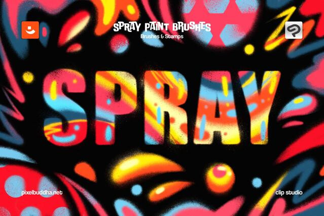 Spray Paint Clip Studio Brushes