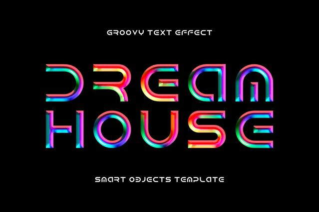 Colorful Chrome Text Effect