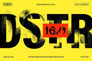 Distort Machine Photoshop Effects Collection