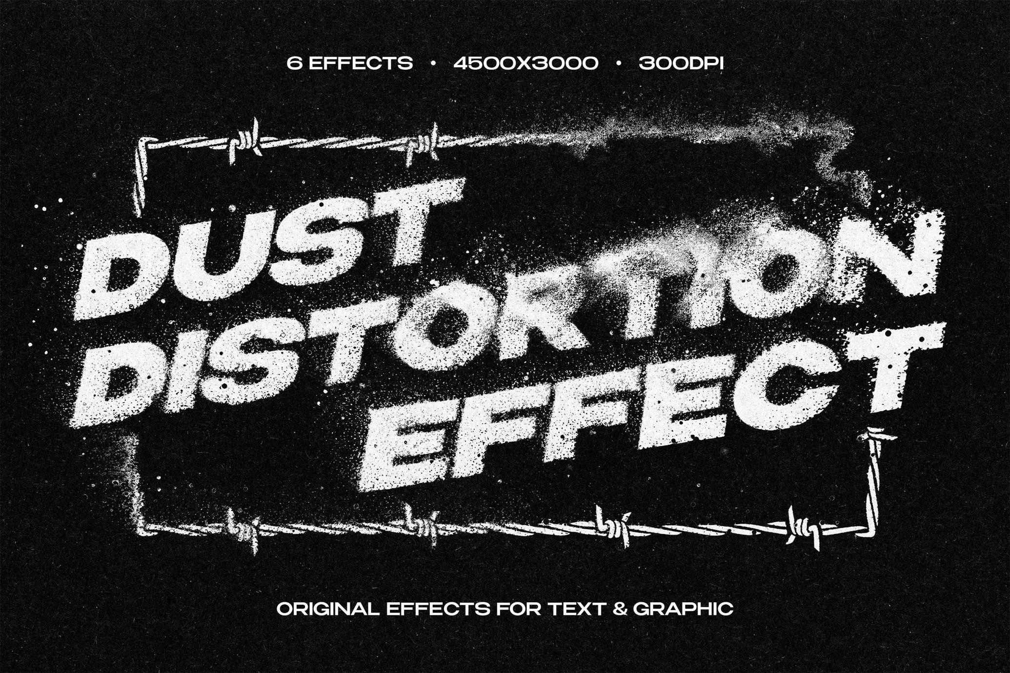 Dust Distortion Text & Logo Effect