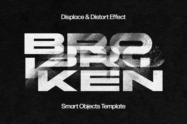 Dusty Distortortion Text Effect