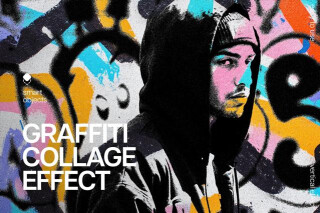Graffiti Art Collage Photo Effect