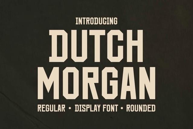 Dutch Morgan — Retro Western Font