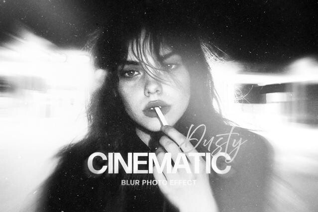 Dusty Cinematic Blur Photo Effect