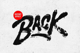 Distort Print Text & Logo Effect
