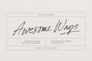 Awesome Ways — Ligature Script