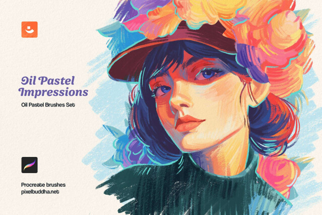 Procreate Oil Pastel Brushes