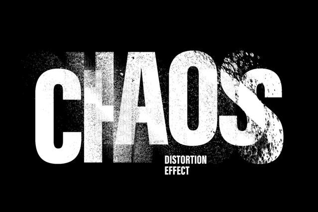 Smudged Ink Distort Text Effect