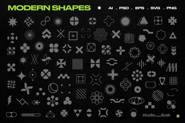 Download Cyber Y2K — Modern Shapes