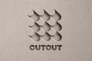 Paper Cutout Logo Text Effect
