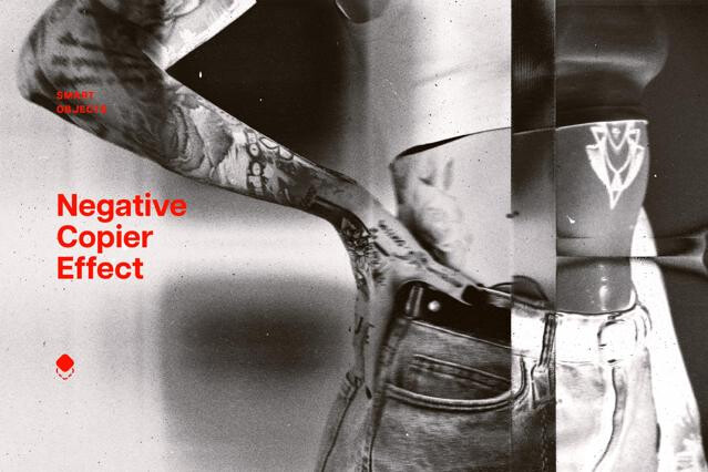 Negative Copier Photo Effect