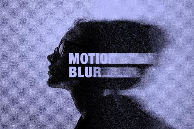 Halftone Motion Blur Effect