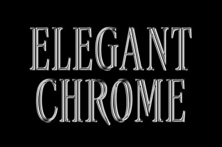 Elegant Chrome Text Effect