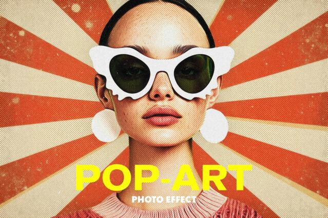 Retro Pop-Art Style Photo Effect