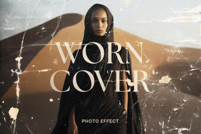 Worn Cover Photo Effect