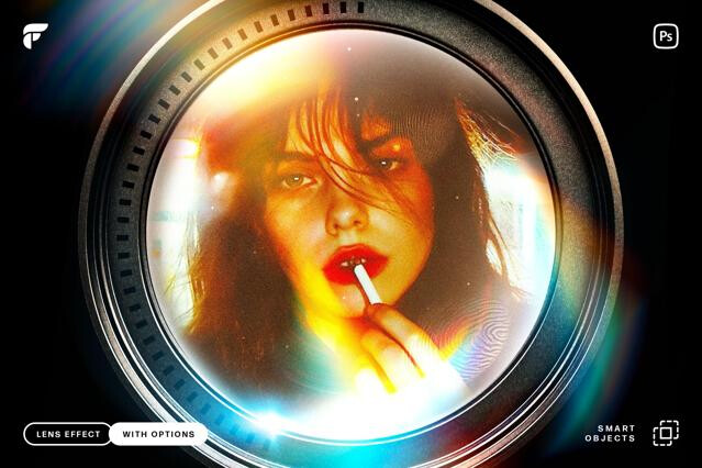 Fish Eye Camera Lens Photo Effect