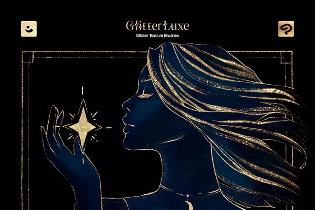 Clip Studio Glitter Texture Brushes