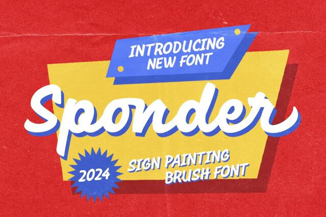 Sponder — Sign Painting Font