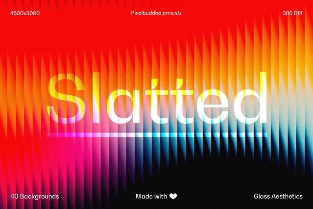 Slatted Glass Backgrounds Collection