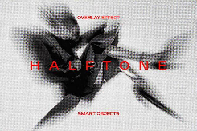 Circle Motion Halftone Photo Effect