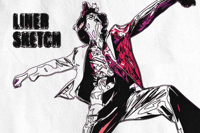 Liner Sketches Photo Effect