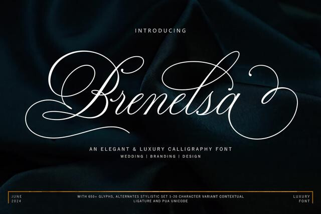 Brenelsa Script Font