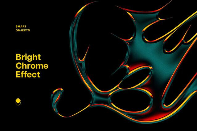 Chromatic Metal Text & Logo Effect