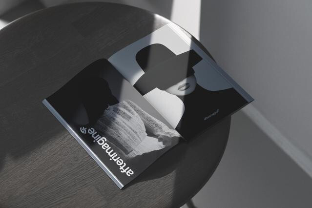 Opened Magazine Mockup