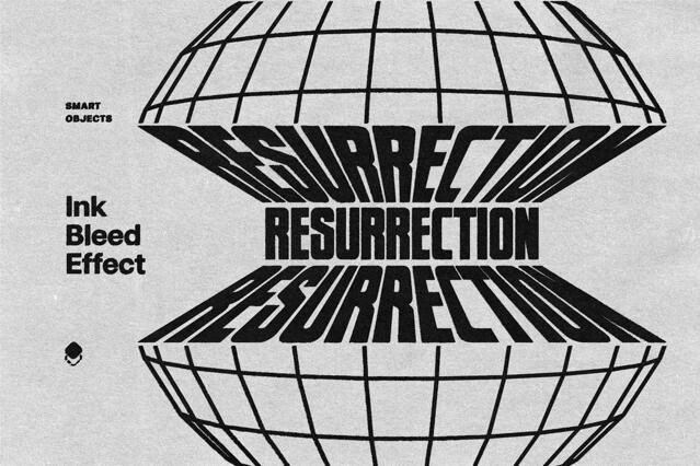 Ink Bleed Text & Logo Effect