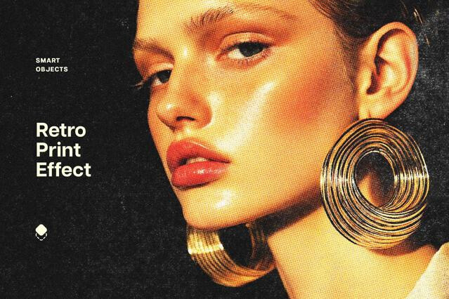 Retro Print Photo Effect