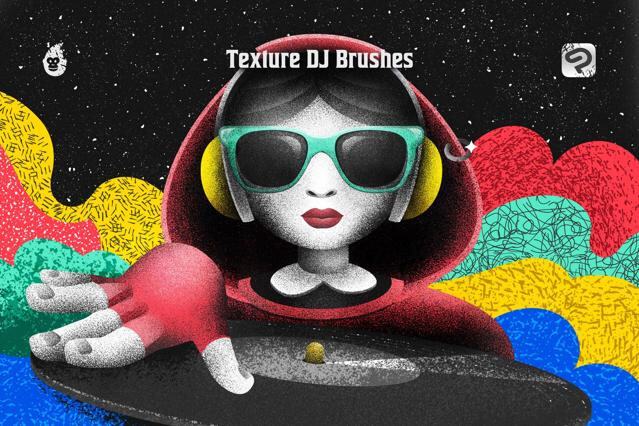 Texture DJ Brushes for Clip Studio Paint