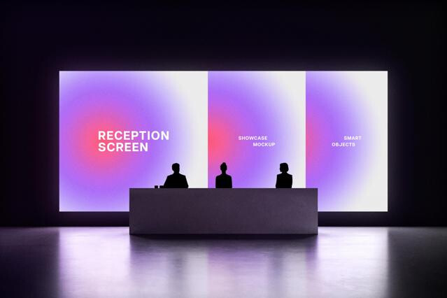 Reception Screen Mockup