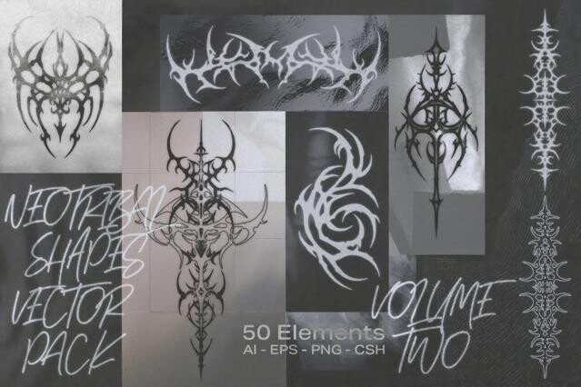 Neotribal Shapes Vector Pack