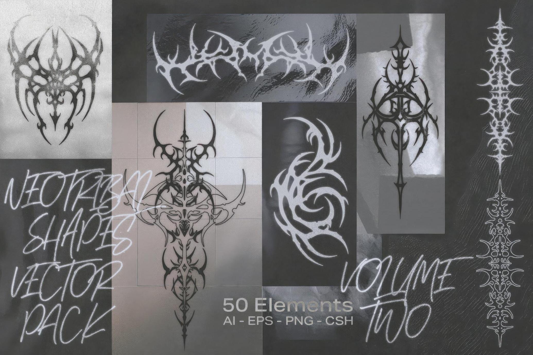 Neotribal Shapes Vector Pack