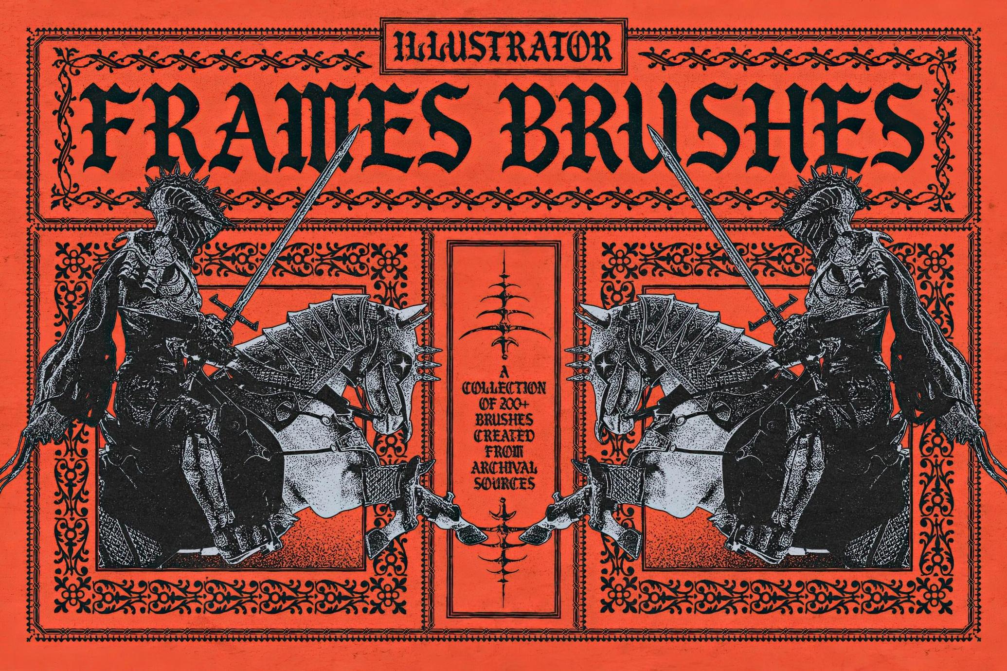 Frames Brushes for Adobe Illustrator