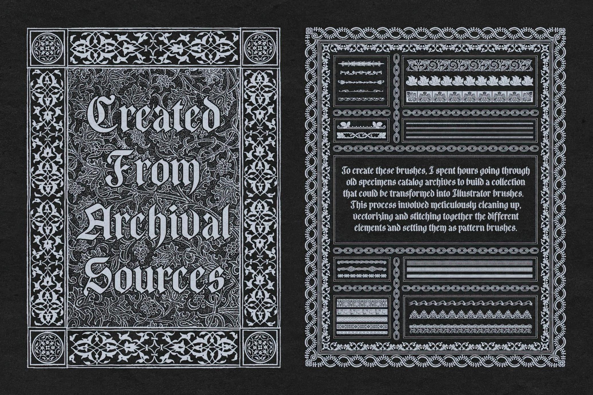 Frames Brushes for Adobe Illustrator
