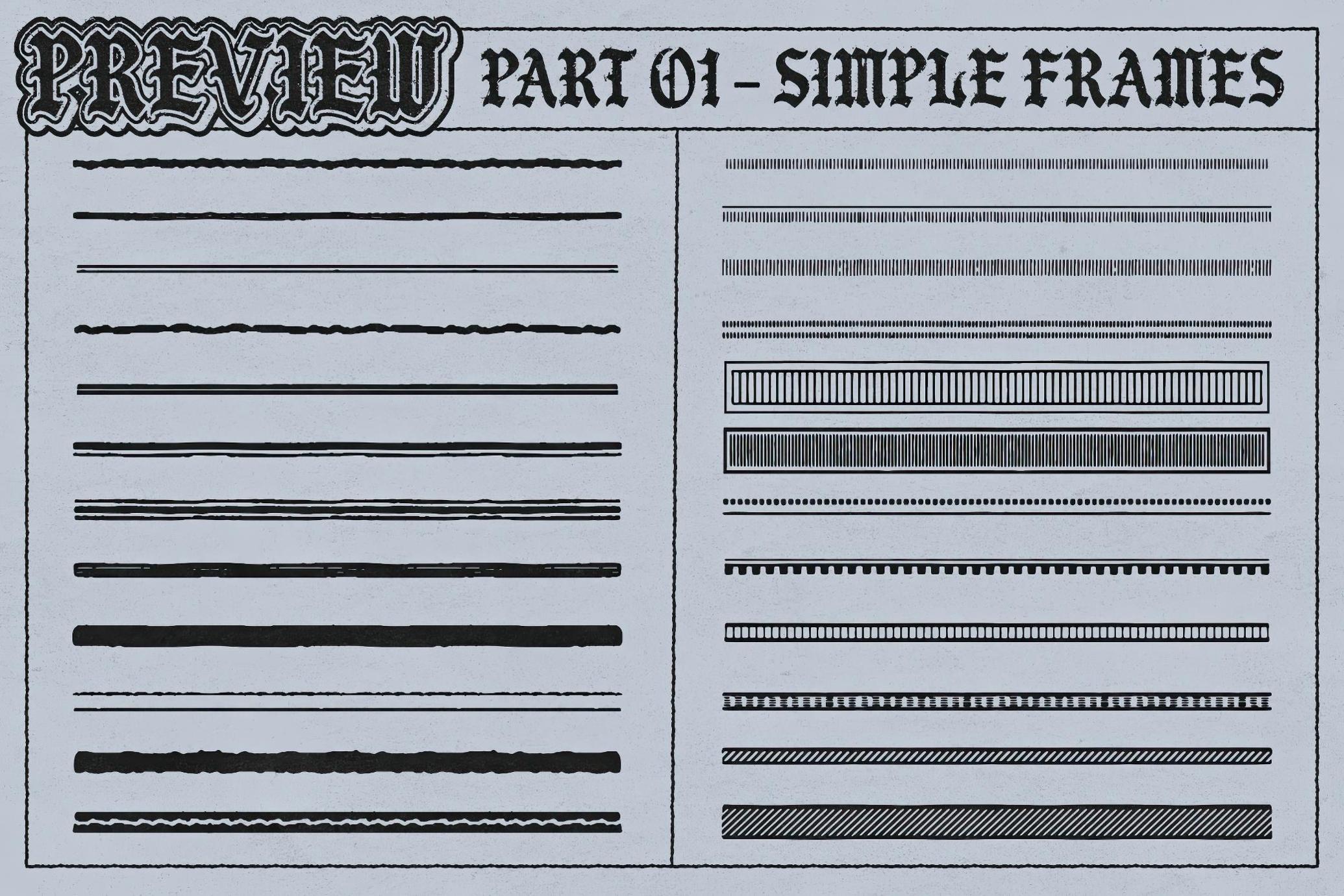 Frames Brushes for Adobe Illustrator