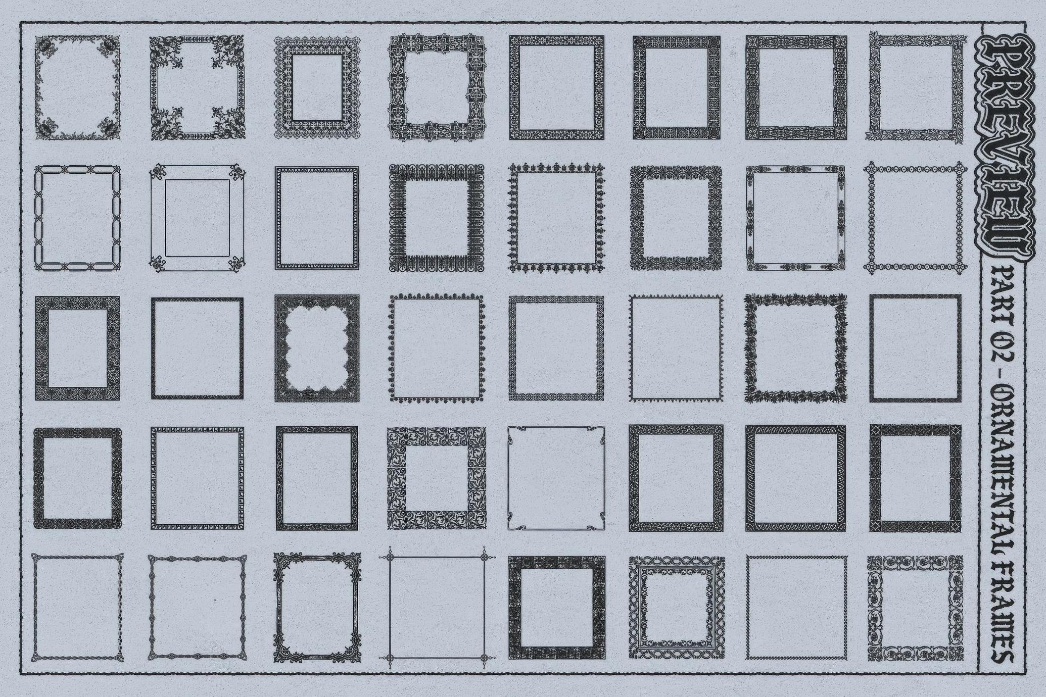 Frames Brushes for Adobe Illustrator