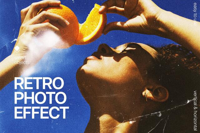 Landscape Retro Photo Effect