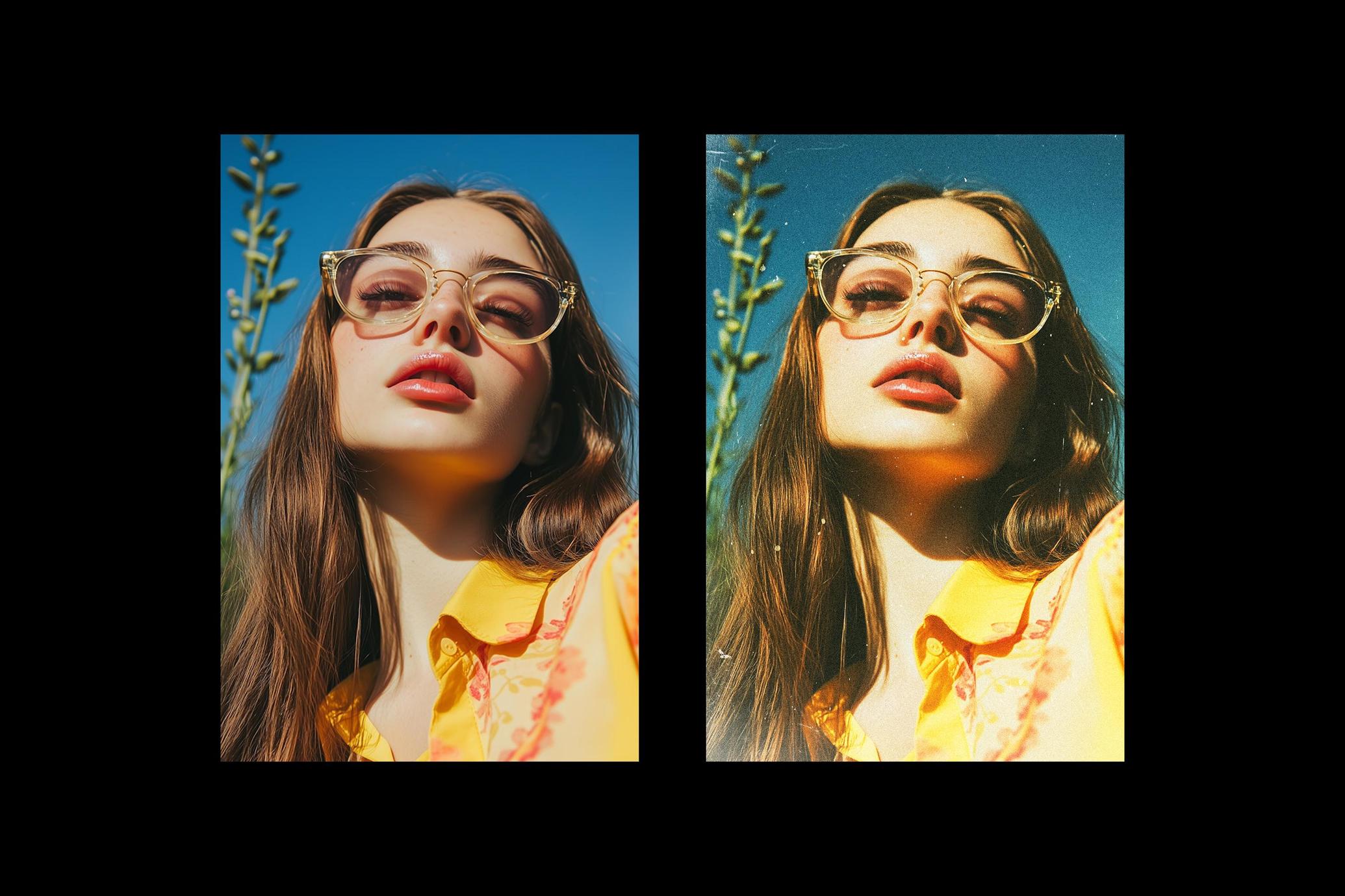 Speckled Film Photo Effect