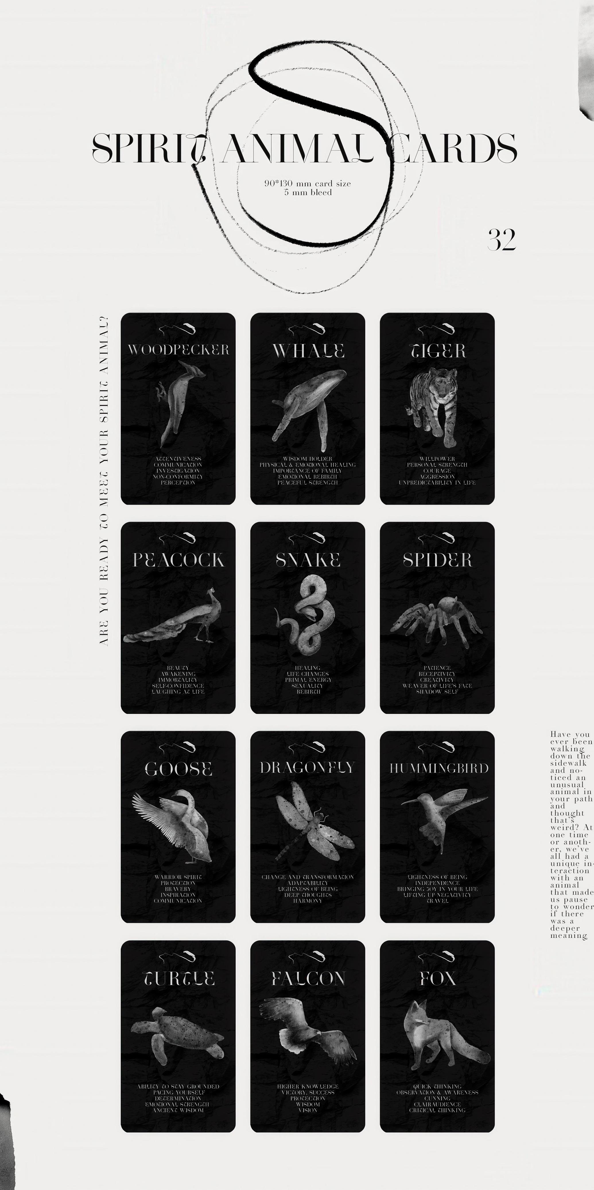 Spirit Animals. Oracle Cards