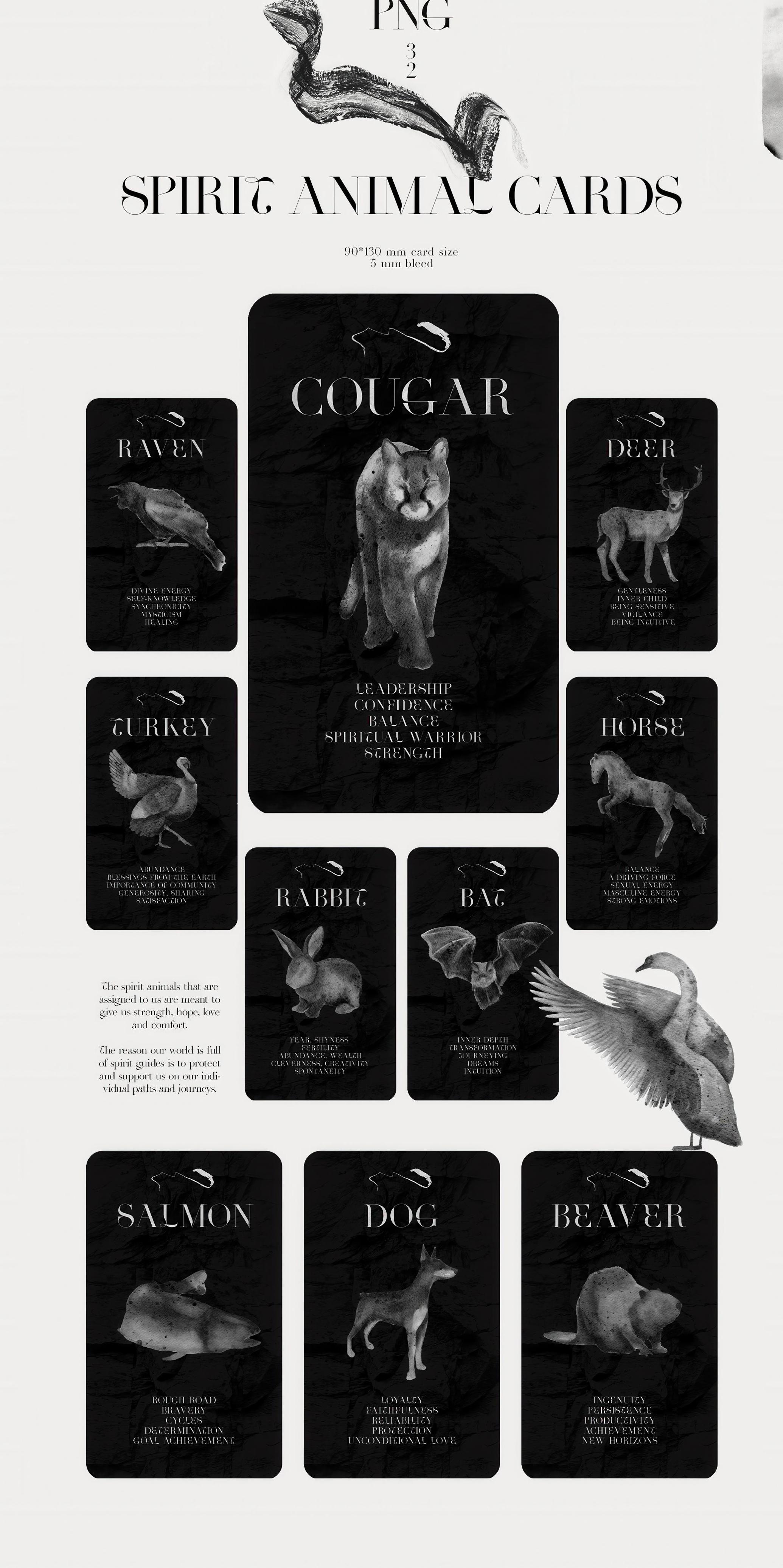 Spirit Animals. Oracle Cards