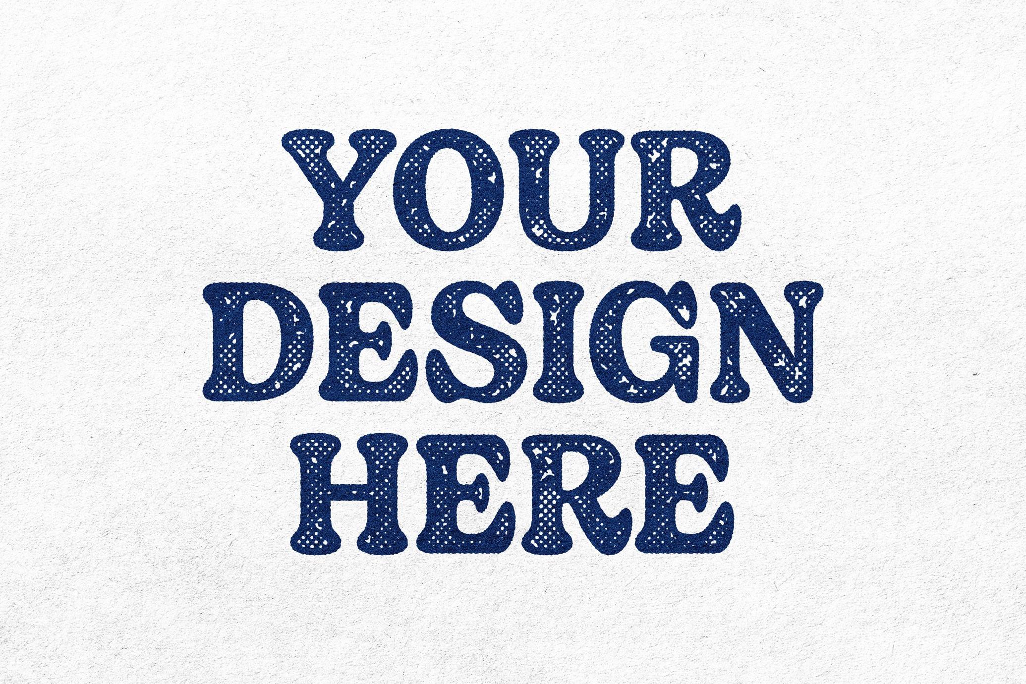 Inked Stamp Text & Logo Template
