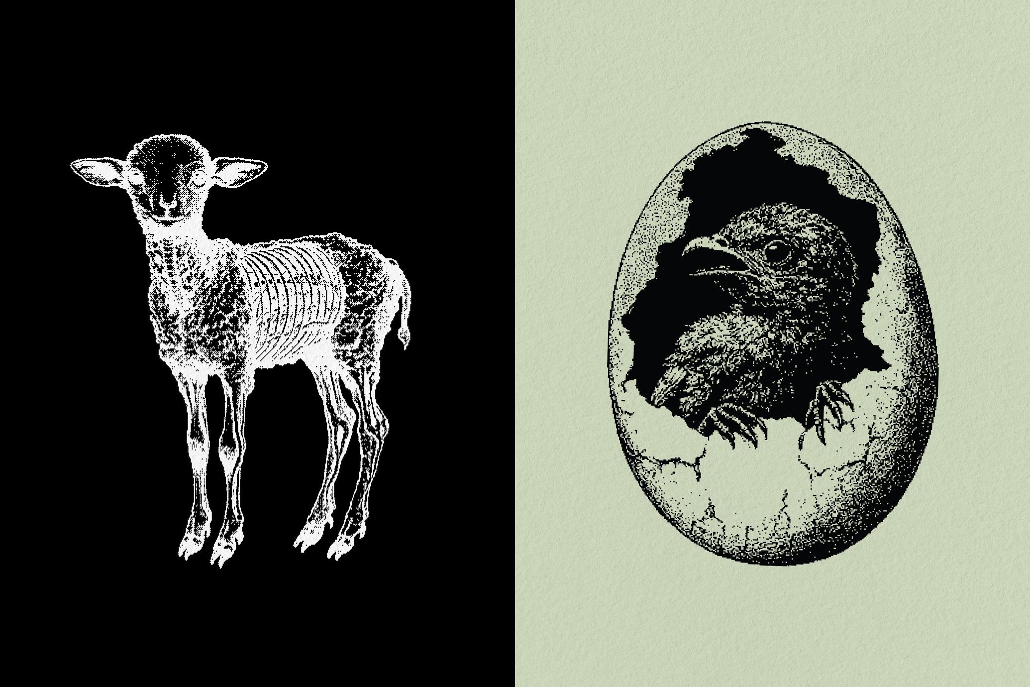 Dark Aesthetic Dithering Graphic Pack