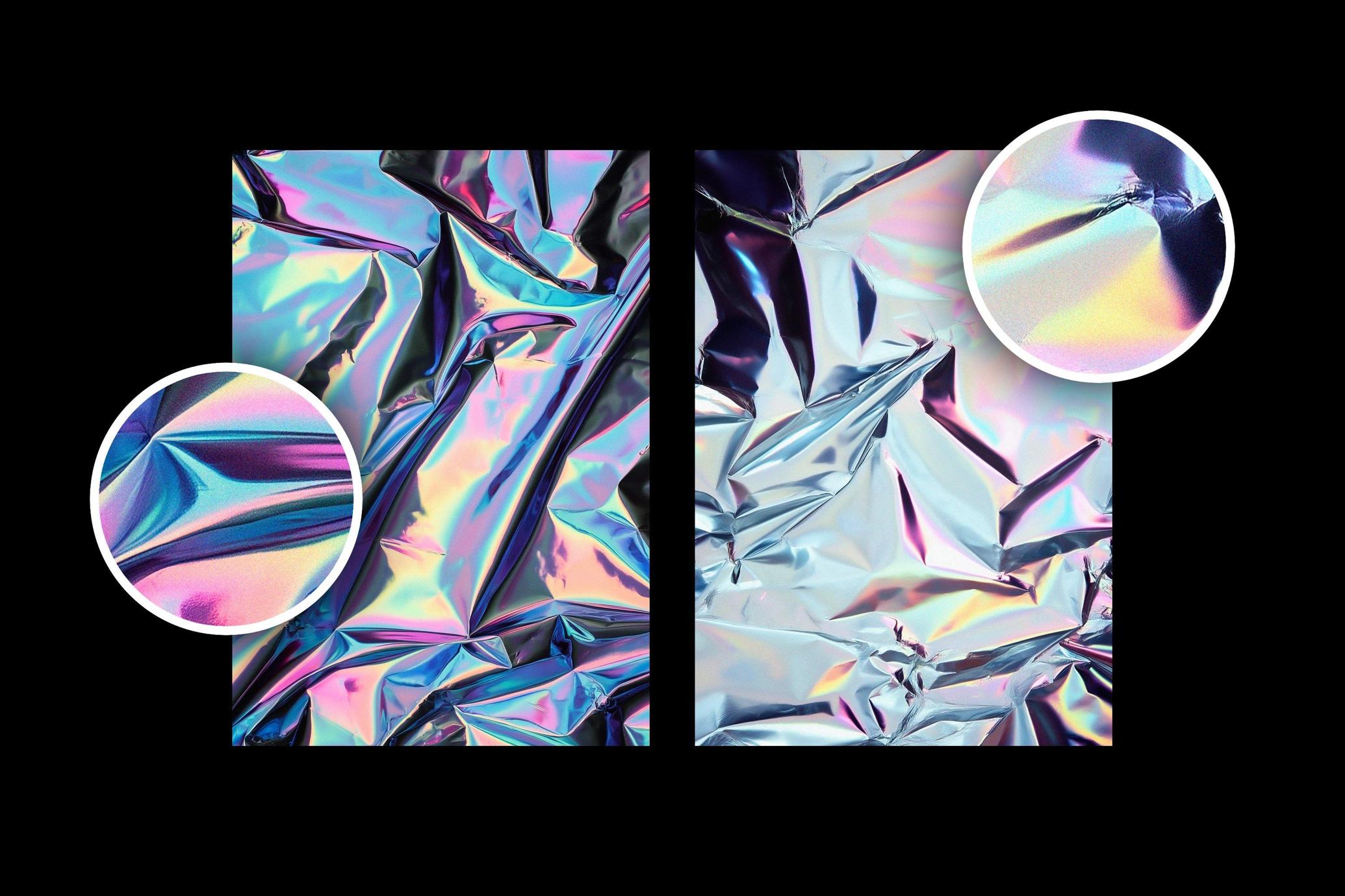 Iridescent Holographic Foil