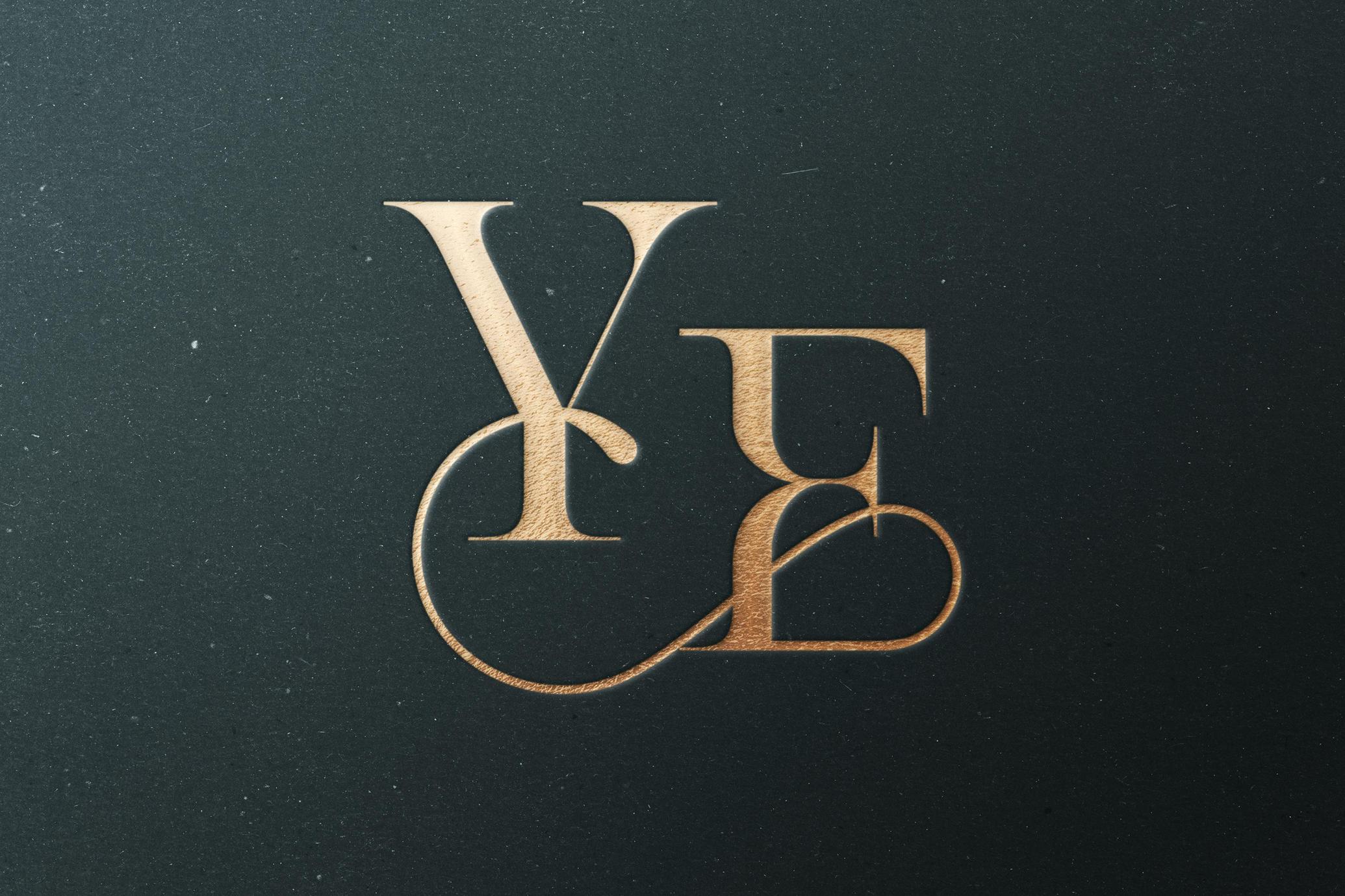 Gold Pressed Logo Mockup