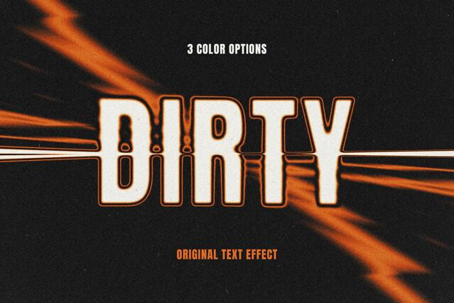 Distort Blur Text Effect